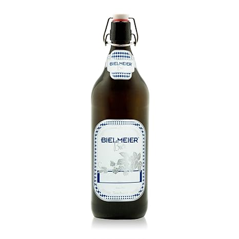 Bielmeier 040028 Bierflaschen, inklusive Etiketten aufklebbar, 6 Stück, 12 bar, 1 Liter