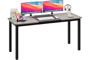 Large 71 Inch Gaming Desk, Modern Office Computer Desk with Sturdy Metal Frame, Spacious Writing Workstation for Home Office,