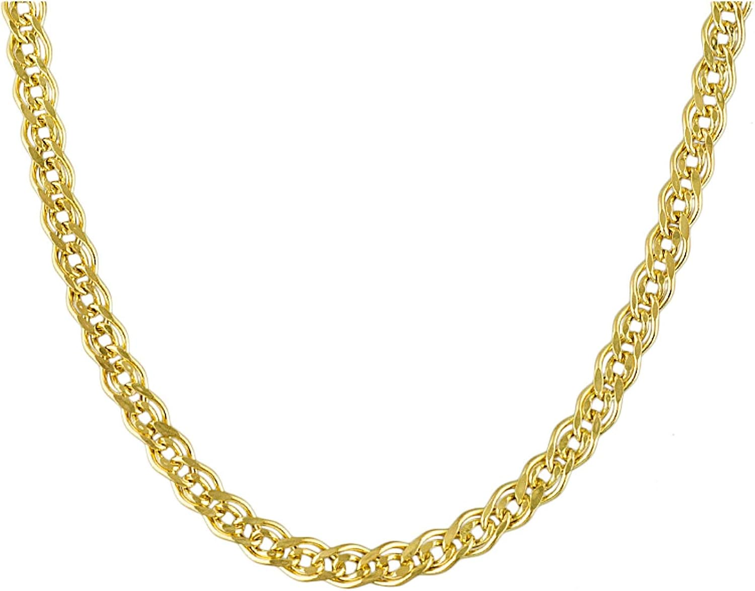 JTV 14k Yellow Gold Hollow Curb Link Necklace 24 Inch Jewelry