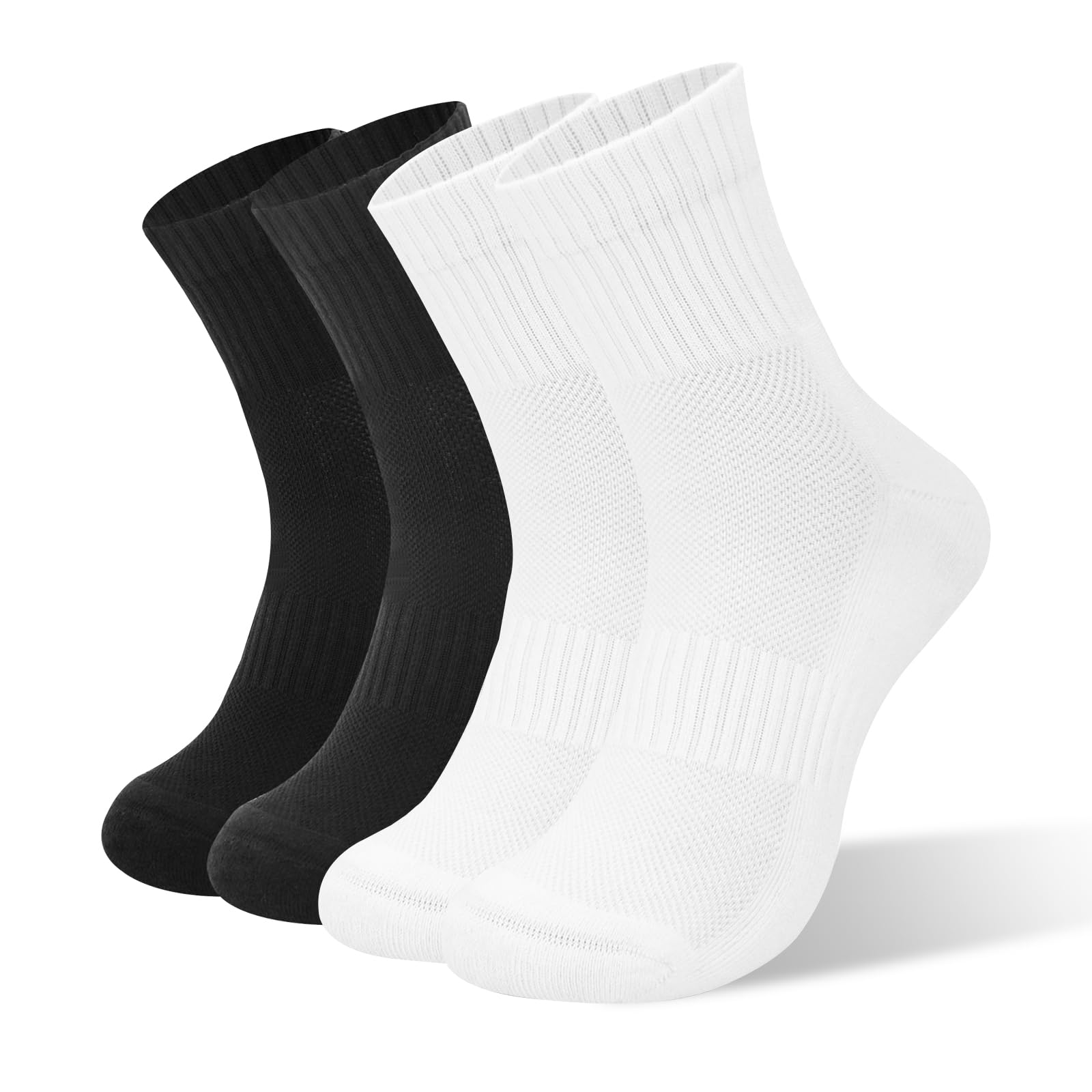 Kodal Copper Ankle Running Socks for Men Women Cushion Cotton Quarter Socks Odor Control for Smelly Sweaty Feet 4 Pairs