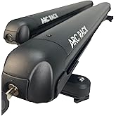 Arc Rack 36" (Black) Low Profile Ski Rack for Car Roof & Snowboard Roof Rack Accommodates 6 Skis/4 Snow Boards, Fits Most Cross Bars. Ski Rack is Constructed Aluminum and Rubber.