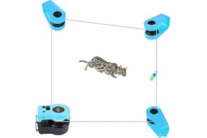 Automatic cat Chasing Toys, Interactive cat Toys for Indoor Cats, Imitate The Sound of mice for Bored Cats to Play, Chase, Ru