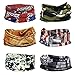 BMC 6pk Camouflage Flag Map Pattern Multifunctional Seamless Bandana Scarf Wrap