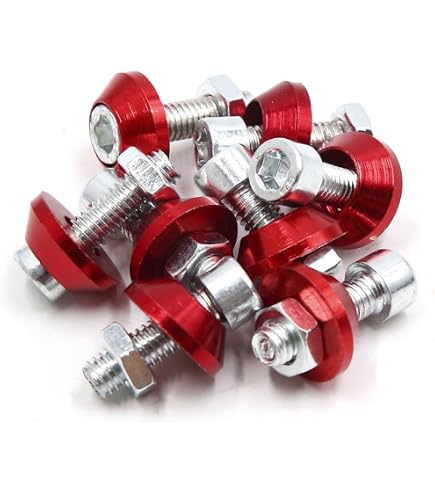 Amazon.com: uxcell 10pcs M6 Red Aluminum Alloy Hex Socket Head