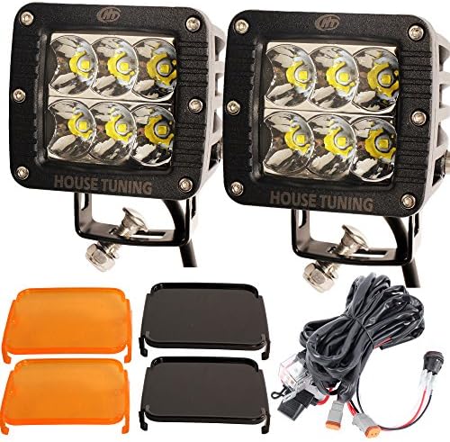 30W LED work Light with Harness Switch CREE Spot beam for Off Road truck 4WD(Sell as Paris) (30W Surface Mount, Spot Beam)