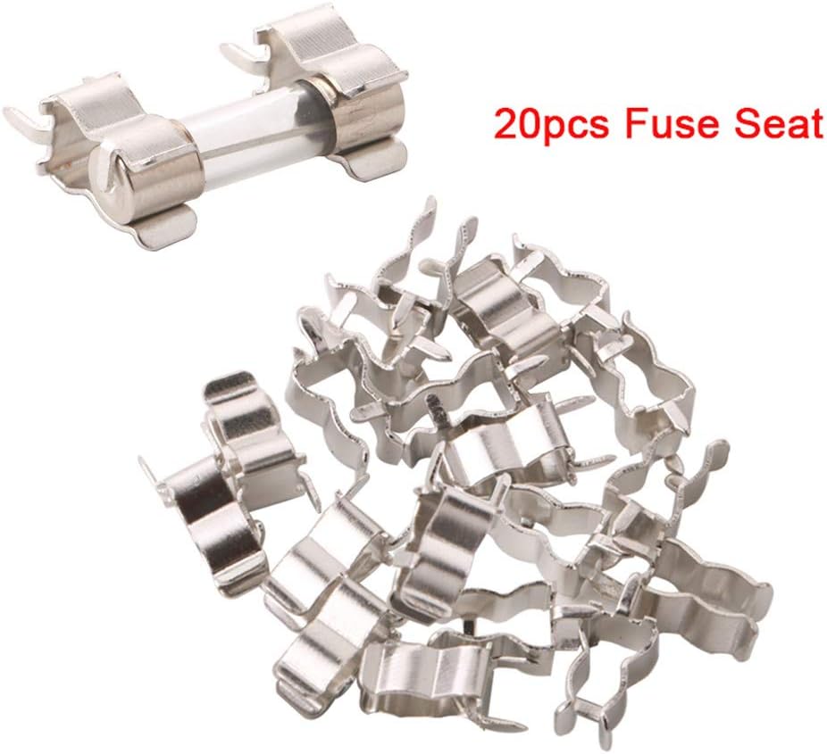 QitinDasen 150Pcs Professional 5 X 20mm Car Glass Tube Fuses Set including 20Pcs Fuse Seat and 5Pcs Inline Screw Type Holder - Image 4