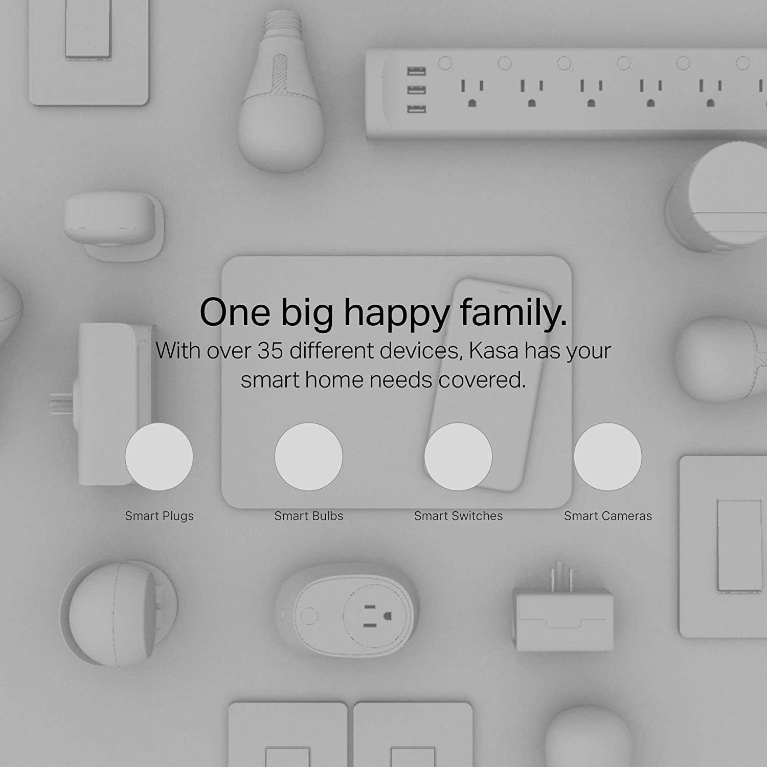 Kasa Smart HS103 WiFi Lite Smart Plug, 1-Pack, WHITE - - 