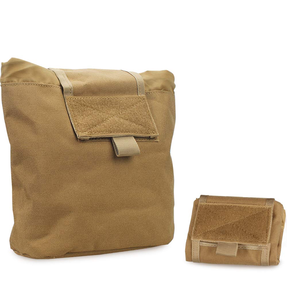 WYNEX Molle Dump Pouch Tactical, Mag Dump Pouch Foldable Magazine Recovery Pouches Roll-Up Magazine Garbage Bag Drawstring