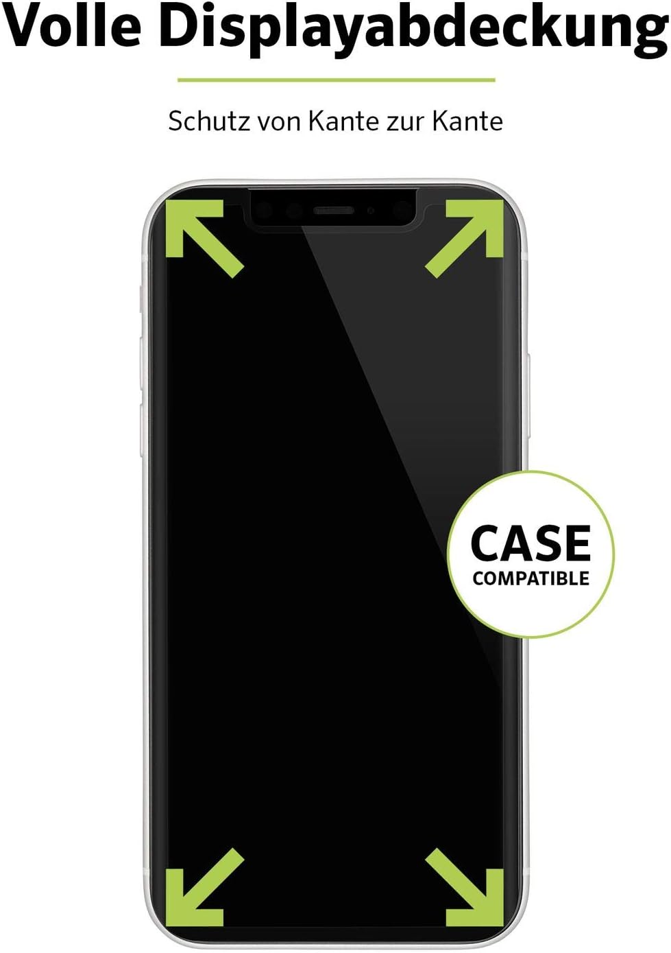 Artwizz PrivacyGlass for iPhone XS Max - Full Screen Protector Glass, Color: Clear, transparent - Image 5