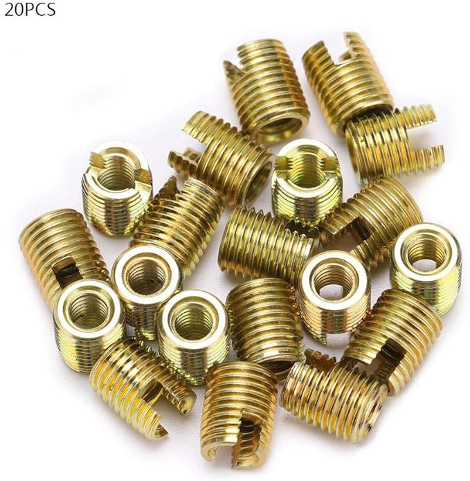 20Pcs 302 Carbon Steel SelfTapping Thread Insert Screw Bushing