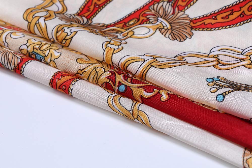 2 PCS Silk Scarfs for Women Hair, Headscarf Satin Square Scarf for Hair Sleeping 35 x 35 inches 2 PCS Silk Scarfs for Women Hair, Headscarf Satin Square Scarf for Hair Sleeping 35 x 35 inches