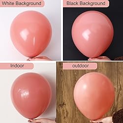 RUBFAC 129pcs Retro Pink Balloons Different Sizes