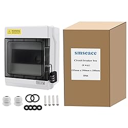 smseace 6 Way Circuit Breaker Box IP66,Distribution