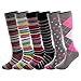 Running Cotton Compression Socks for Women& Men15-20mmhg Graduated 6 Pair Value Pack Knee High Nursing Socks, Maternity SocksA601