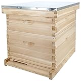 POLLIBEE 8 Frame Beehive kit, Complete Bee Hive for