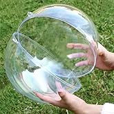 7Queen 200mm/8inch Extra Large Clear Ball Ornaments, Big Fillable Christmas Balls Shatterproof Ornament Baubles for DIY Crafts Christmas Wedding Party Decor (200mm/8inch=2PCS)