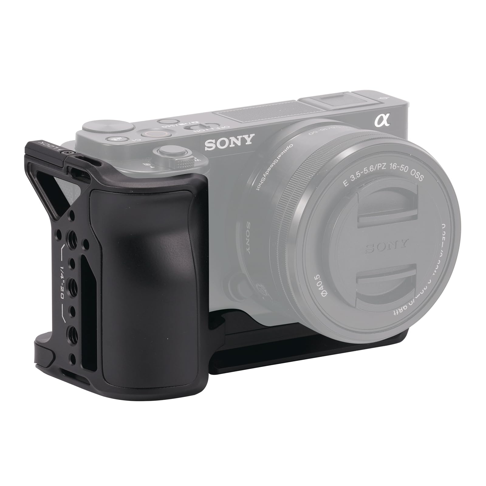 Tilta L-Bracket Mounting Plate Compatible with Sony ZV-E10 with Vertical Shooting Design Easy Expansion- Black TA-T56-LMP-B