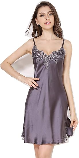 Amazon アビコ Abico レディース 100 高級シルク シルクワンピース セクシー レース ネグリジェ ルームワンピース ルームウェア ナイトウェア 光沢があり心地よい肌さわり ルームワンピース ネグリジェ 通販