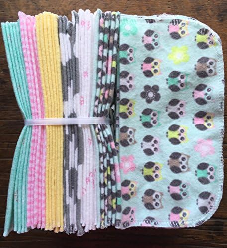 Cloth Baby Wipes Starter Kit. Set of 3 Dozen Wipes.C. Reusable Cloth Wipes. Baby Shower Gift. Eco Friendly. Reusable Cloth Napkin. Reusable Dryer Sheets. Teal Baby Owls in a Row.