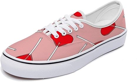 Amazon Co Jp キャンバスシューズ スニーカー ハートキャンディー 飴 ピンク 靴 スケートボードシューズ スポ ーツシューズ ランニングシューズ デッキシューズ カックスシューズ カジュアル キャンバススリッポン メンズ 軽量 シューズ レディース 男女兼用 ホーム
