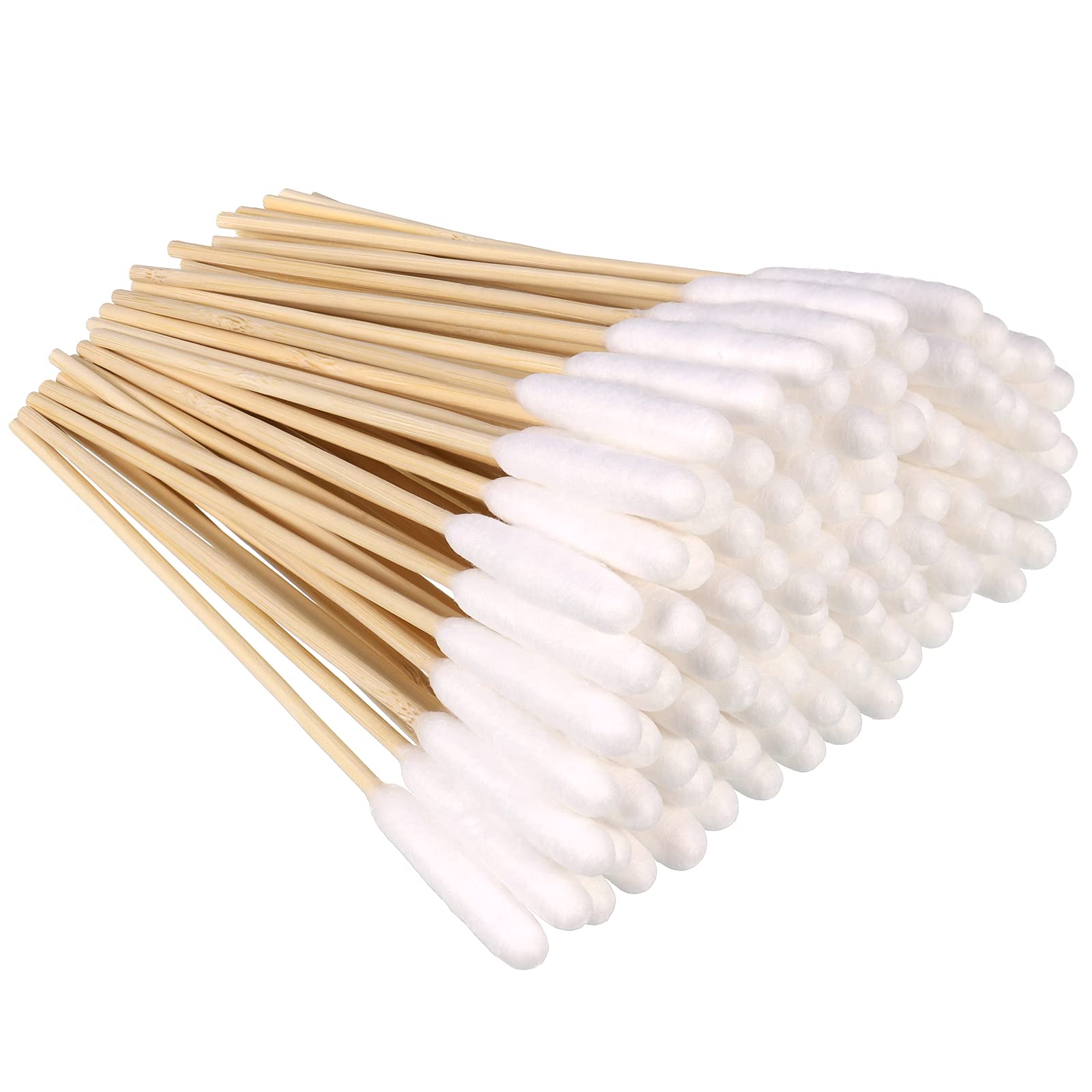 Cerolopy 100 Pieces Pet Dog Ear Cleaner Cotton Buds Animal Ear Cleaner Big Cotton Swab Sticks Cotton Buds for Cat Dog Ear Wax Infection Removal