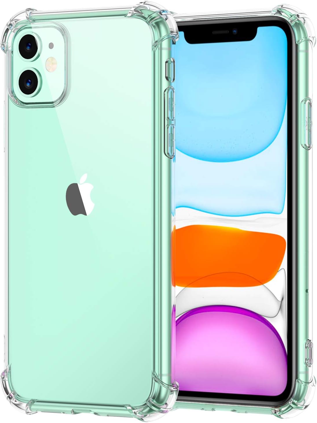 Comsoon for iPhone 11 Case, [Crystal Clear] Anti-Scratch Shock Absorption Phone Case Cover with 4 Corners Protection, Soft TPU Slim Case for Apple iPhone 11 6.1 inch (2019)
