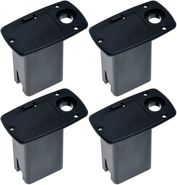 4pcs Black 9v Battery Box Acoustic Guitar Bass Active