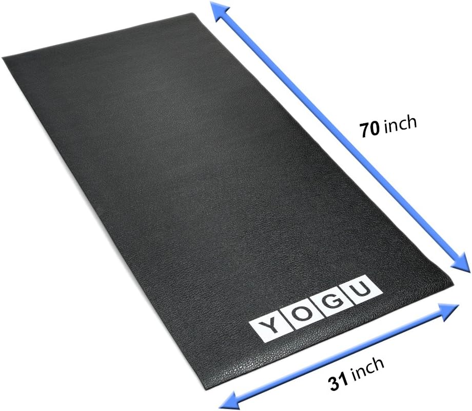 YOGU Exercise Equipment Treadmill Mat Heavy Duty Thin Strong Home Gym Protective Flooring Mat 2.5 x 6 Feet … (Thick) : Sports & Outdoors
