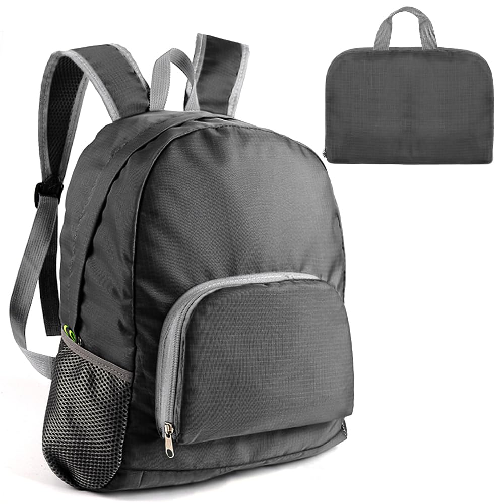 SENLINLU Backpack Lightweight Foldable Backpack Lightweight Hiking Backpack Multipurpose Daypacks for Men Women,for Outdoor Sport Walking Hiking Camping Biking(Black)