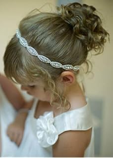 Joylivecy Wedding Flower Girls Children Kids Crystal Hair Band