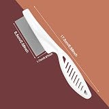 ANMOYIXIA Flea Comb for Cats Dogs Long Hair Pet Grooming White Red view 2