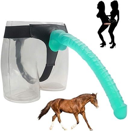 ZPDM SM Animal Penis, Dildo de Caballo con Ventosa, Largo 42Cm