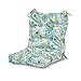 Greendale Home Fashions Outdoor Seat/Back Chair Cushion in Painted Paisley, Baltic