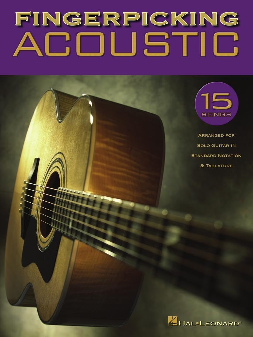 Fingerpicking Acoustic. Guitar.: 15 Songs Arranged for Solo Guitar in Standard Notation & Tab
