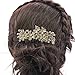 Butterfly Hair Pins Flower Hair Comb Bridal Wedding Jewelry Women Hair Accessories Austrian Crystals Combs 2256R (Golden)