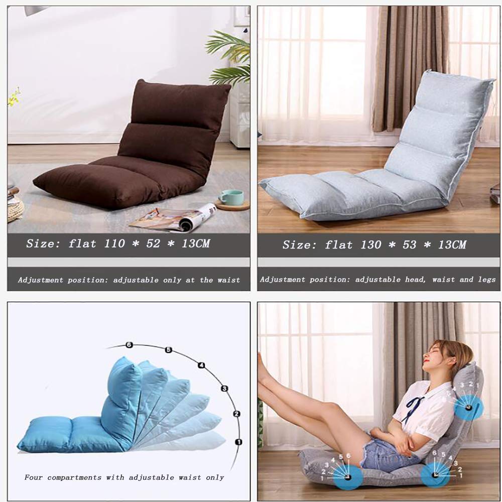 Chaise Longue Pieghevole BonVIVO - Sedia Da Pavimento Con Schienale Regolabile, Per Relax E Gaming