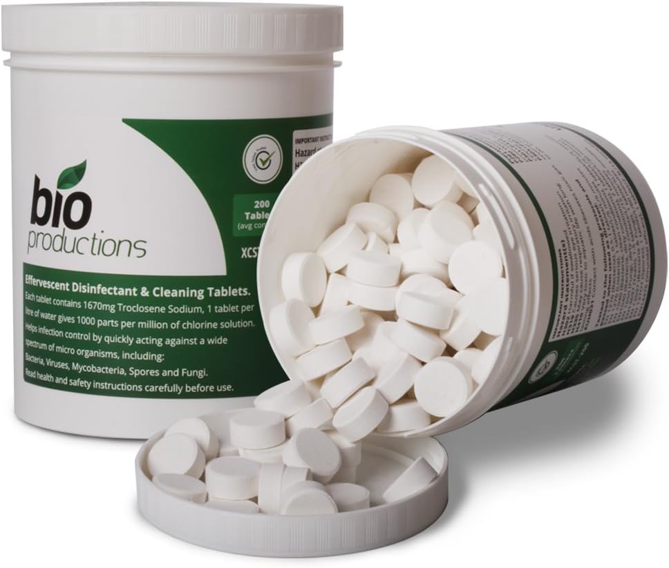 TheChemicalHut X1 Tub of 200 Chlorine Sanitising Disinfecting Infection