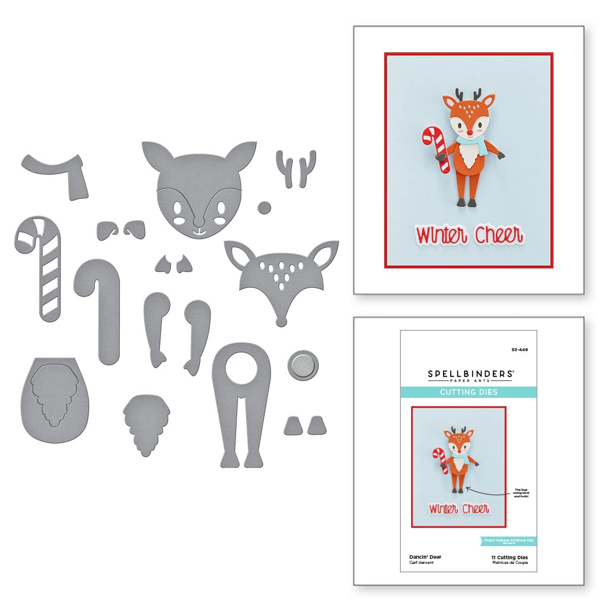 Spellbinders - Dancin' Deer- Tinsel Time, METAL