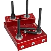 BILITOOLS Universal 30 Ton Hydraulic Shop Press Support Block Plate Kit | Adjustable Support Columns and Press Plates for Wheel Bearing, Hub, Bushing Removal and Suspension Repair