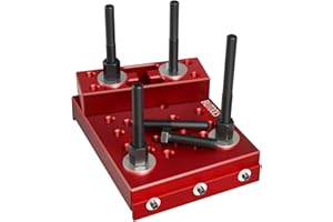 BILITOOLS Universal Press Support Block Plate Kit, 30 Ton Hydraulic Shop Press Plates with Adjustable Support Columns, Bearin