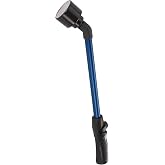 Dramm Rain Wand with One Touch Thumb Valve &ndash; Gentle Full Flow Shower Head Watering Wand for Garden Hose, Aluminum Construction &ndash; 16 Inch &ndash; Blue