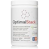 OptimalStack Creatine Monohydrate, HMB, & Vitamin D3 Stack | with Creapure Creatine, Clinical Dosage of myHMB, and Vitamin D3 | NSF for Sport Certified | Unflavored, 30 Servings
