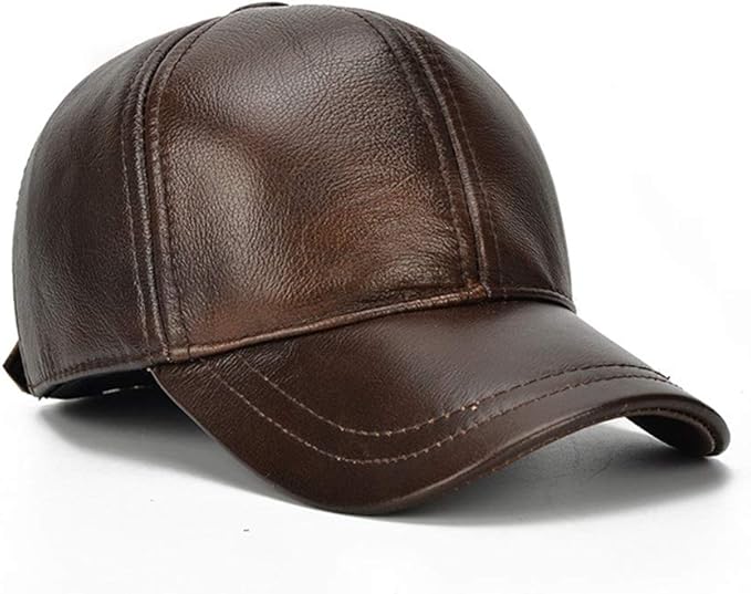 MHGLOVES Uomo Pelle Cappello Invernale con Paraorecchie Berretto