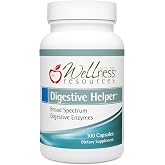 Digestive Helper with BioCore DPP IV, Multi Digestive Enzyme Supplement for Gluten Digestion and Breakdown of Fats, Casein, Proteins (100 Capsules, Vegetarian)
