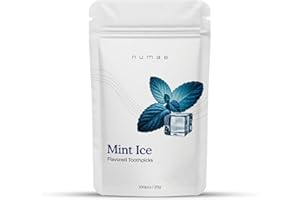 Mint Ice Flavored Toothpicks by numae (100 Count) Sugar Free, Zero Calorie, Gluten Free, Keto Friendly, Vegan