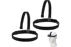 Headlamp Strap Replacement Headband for Black Diamond Petzl Pelican Fenix Streamlight, Elastic Headlight Strap and Top Headba
