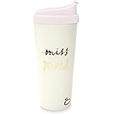 kate spade new york Bridal 16 Ounce Insulated Travel Mug, Double Wall Thermal Tumbler for Coffee/Tea, Miss to Mrs. (Pink)