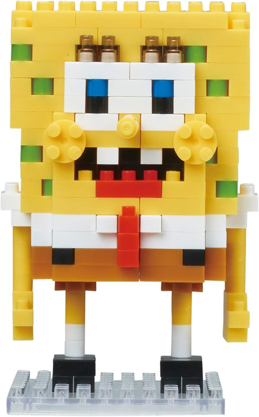 Amazon カワダ ナノブロック キャラナノ スポンジ ボブ Cn 21 ブロック おもちゃ