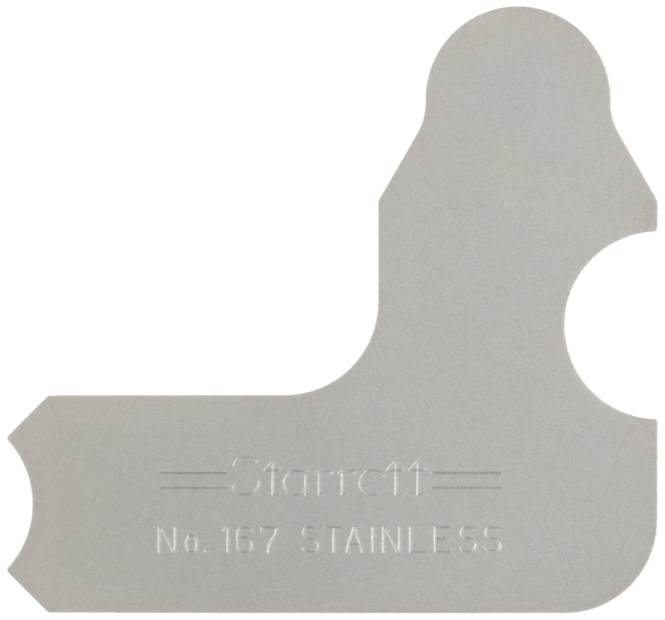 Starrett 1673/16 Stainless Steel Radius Gauge Inch, 3/16″ Radius