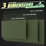 K KNODEL Small Office Leather Desk Mat 60x35cm Dark Green view 4